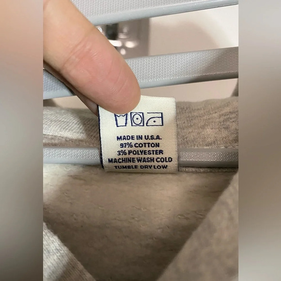 NWOT SPORTY & RICH Gray/Green Crown Cotton Blend Hoodie Large - Picture 10 of 16